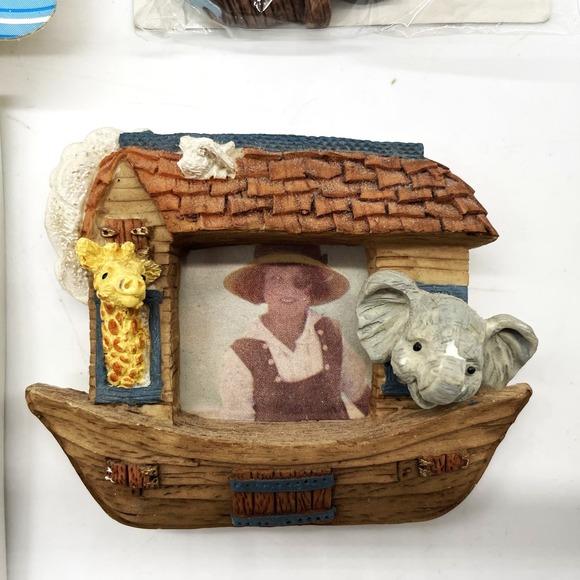 Noahs Ark Collection Fridge Magnet Stickers Tin Ornament Window Hanging Resin - Picture 7 of 10